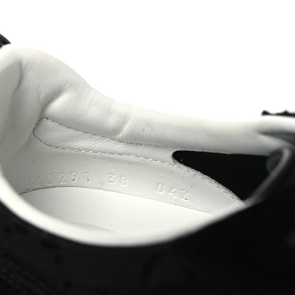 Gucci GG Suede Monogram Web Re-Motion Sneakers 38 Black 10 of 11