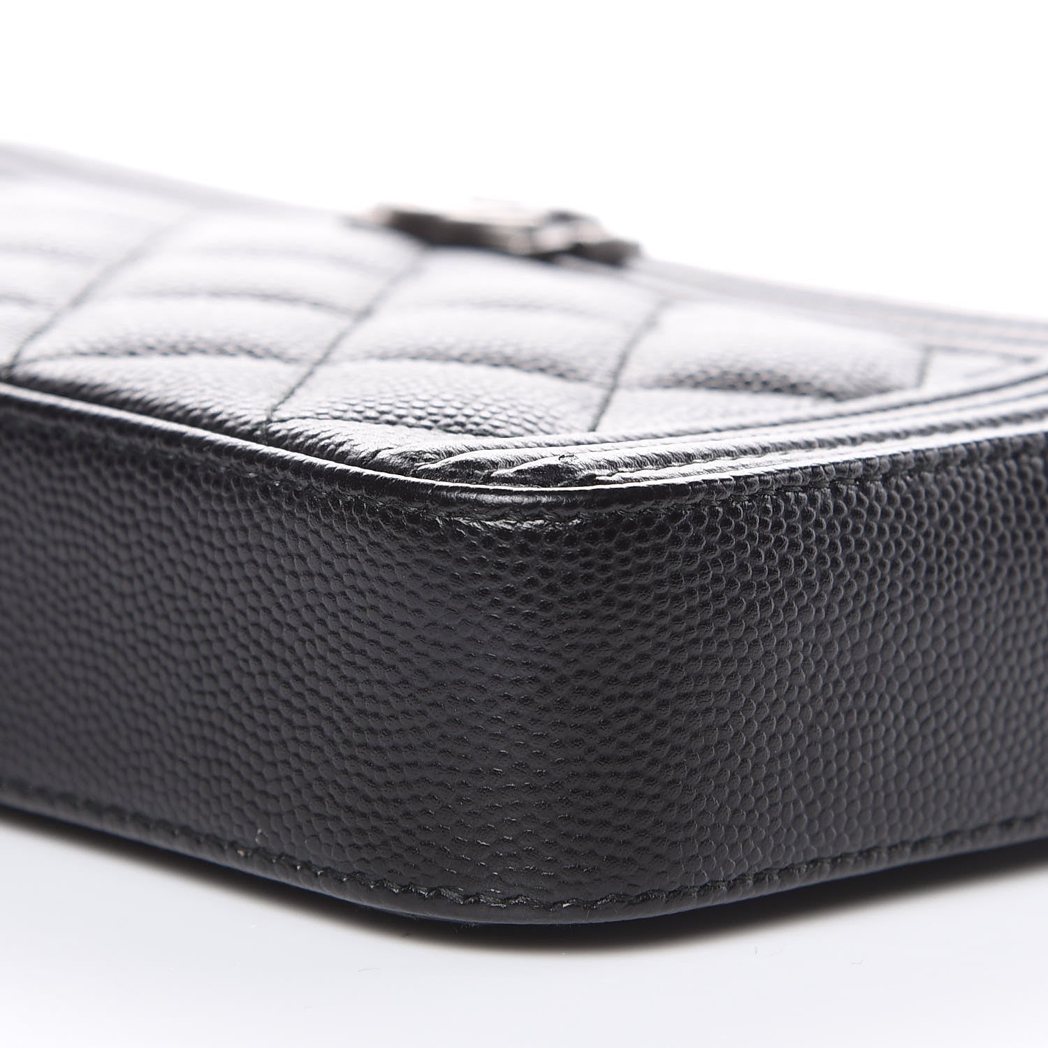 Chanel Caviar Quilted Small Boy Clutch With Chain Black 11 of 11