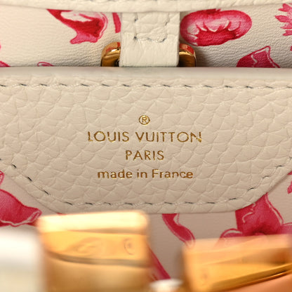 Louis Vuitton Taurillon Lambskin Calfskin Capucines BB Snow White 6 of 9