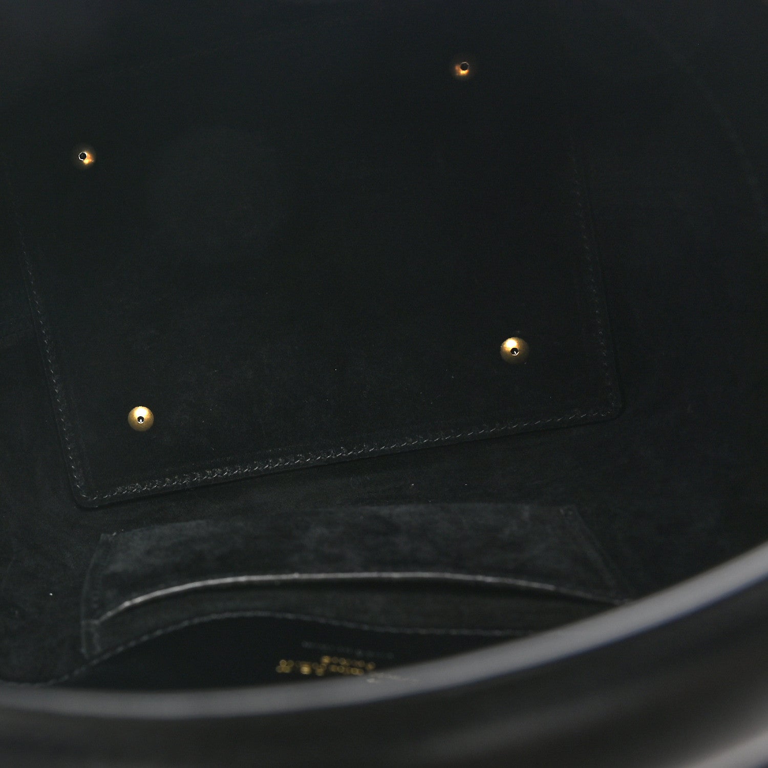 Saint Laurent Shiny Calfskin Le 37 Bucket Bag Black 5 of 10