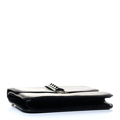 Valentino Garavani Vitello Extra Large Glam Lock Rockstud Flap Black 3 of 4