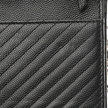 Chanel Caviar Chevron Quilted Wallet On Chain WOC Black 13 of 13
