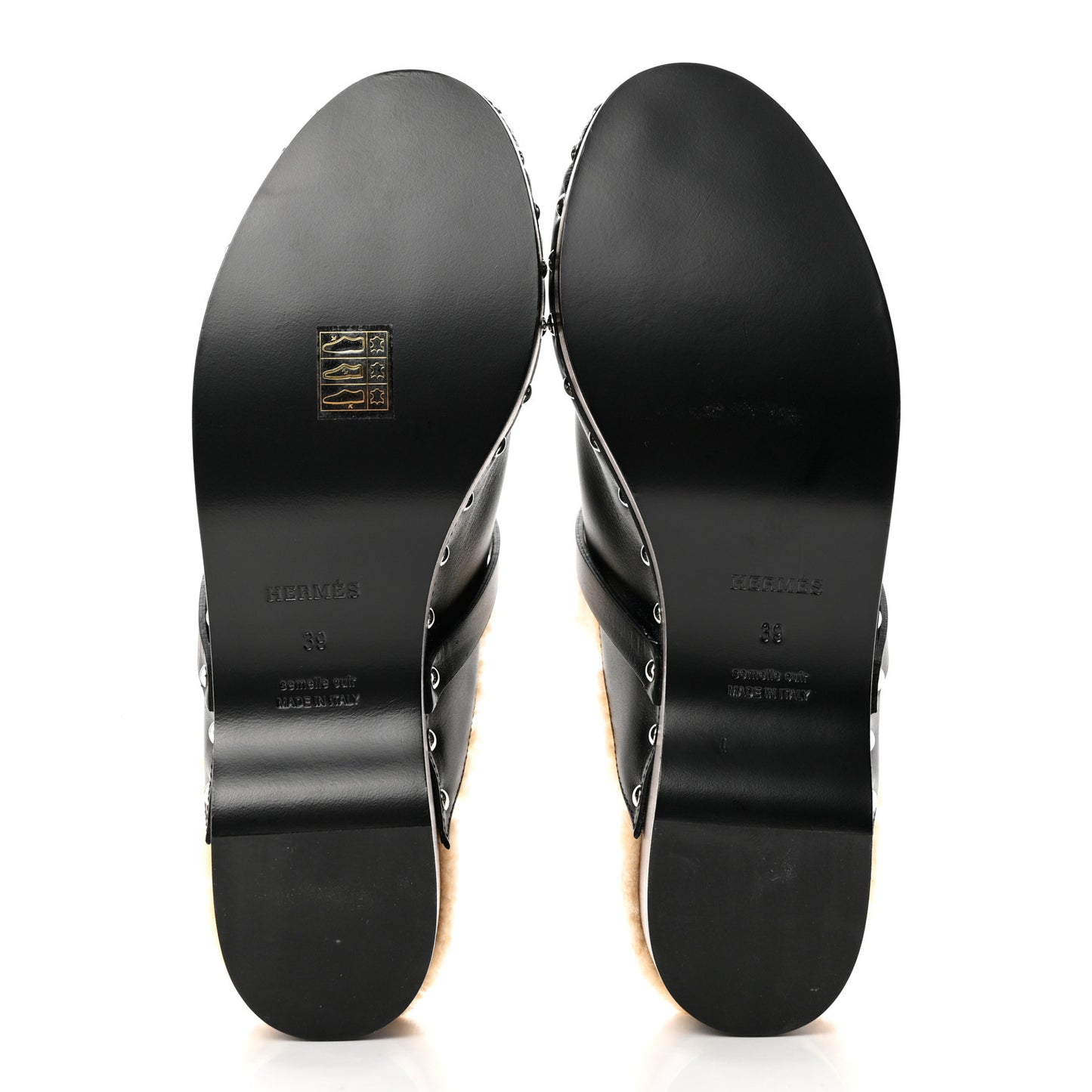 Calfskin Carlotta Mules 39 Black