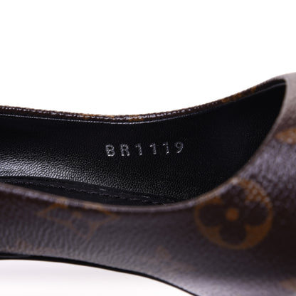 Louis Vuitton Monogram Cherie Pumps 36.5 Black 8 of 13