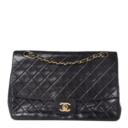 Chanel Lambskin Quilted Jumbo Single Flap Black 1 of 12