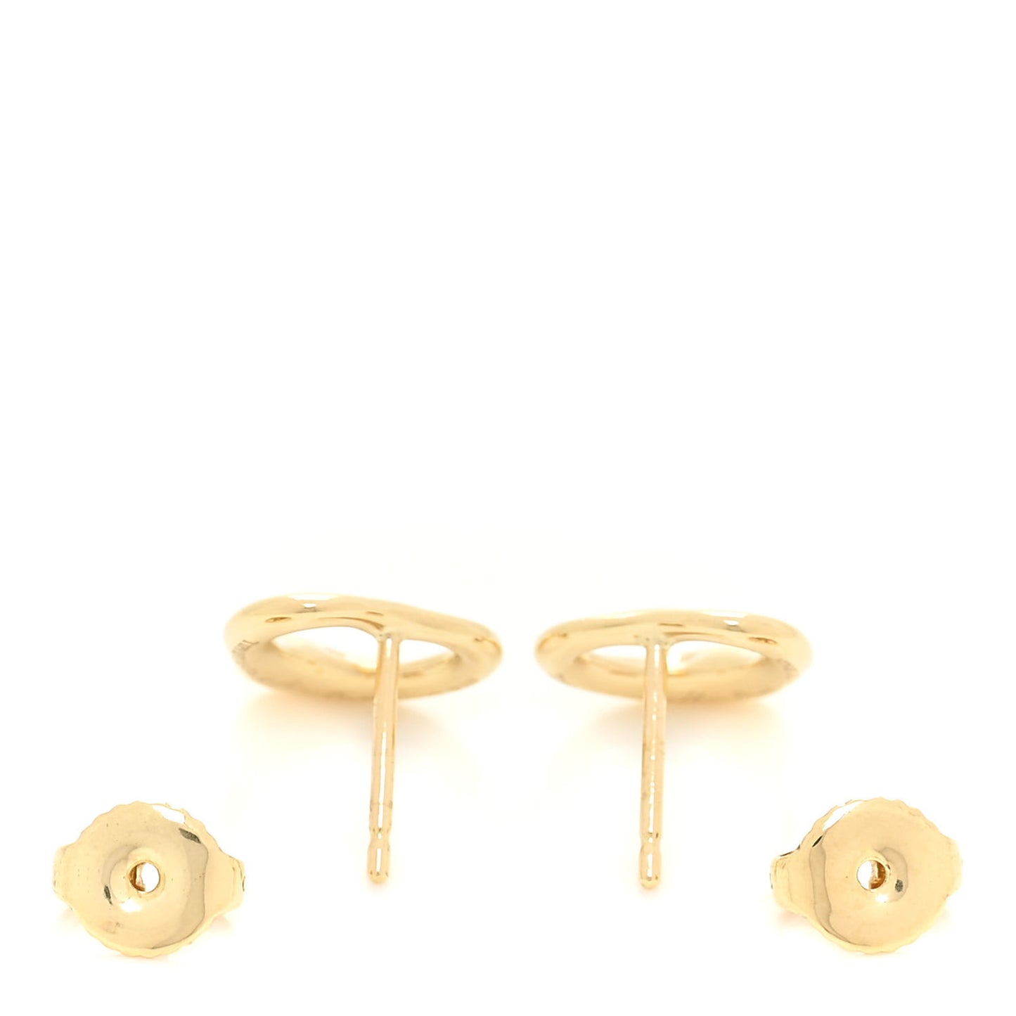 18K Yellow Gold 11mm Elsa Peretti Open Heart Earrings