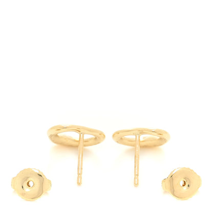 Tiffany 18K Yellow Gold 11mm Elsa Peretti Open Heart Earrings 3 of 6