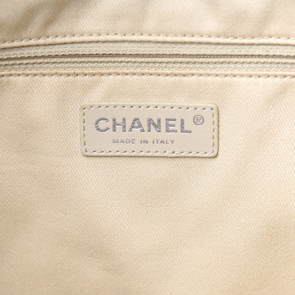 Chanel Calfskin Quilted In The Business North South Tote Blue 5 of 12
