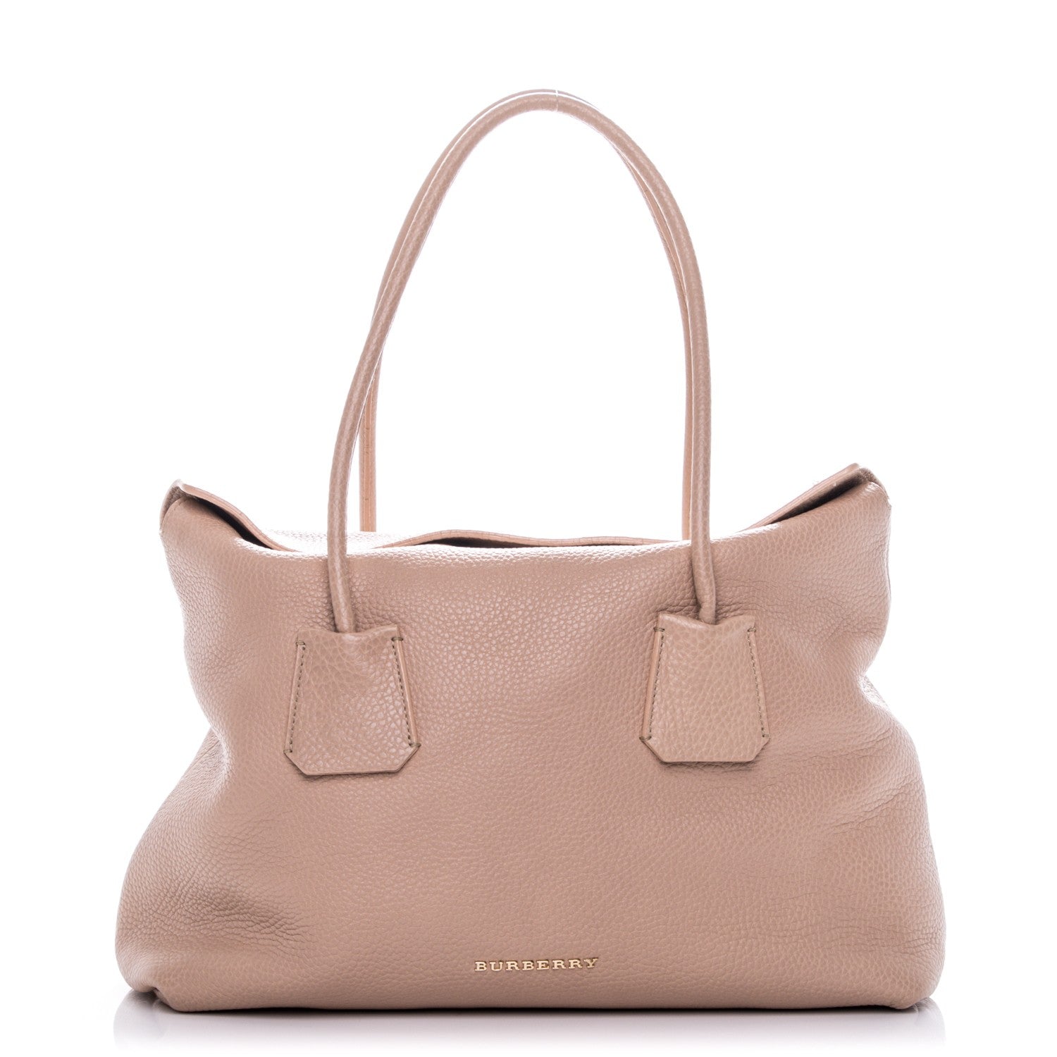 Burberry Grainy Calfskin Medium Baynard Tote Light Nude 1 of 9
