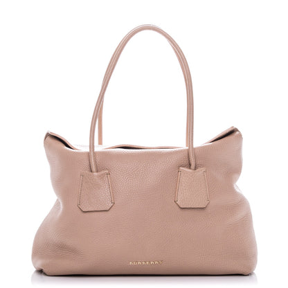 Burberry Grainy Calfskin Medium Baynard Tote Light Nude 1 of 9