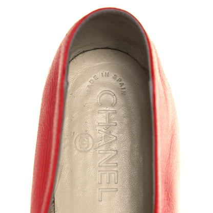 Chanel Lambskin CC Espadrilles 40 Red 7 of 9