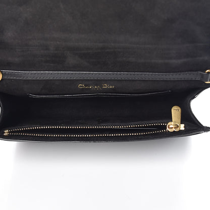 Christian Dior Patent Studded Diorama Wallet on Chain Pouch Black 5 of 7