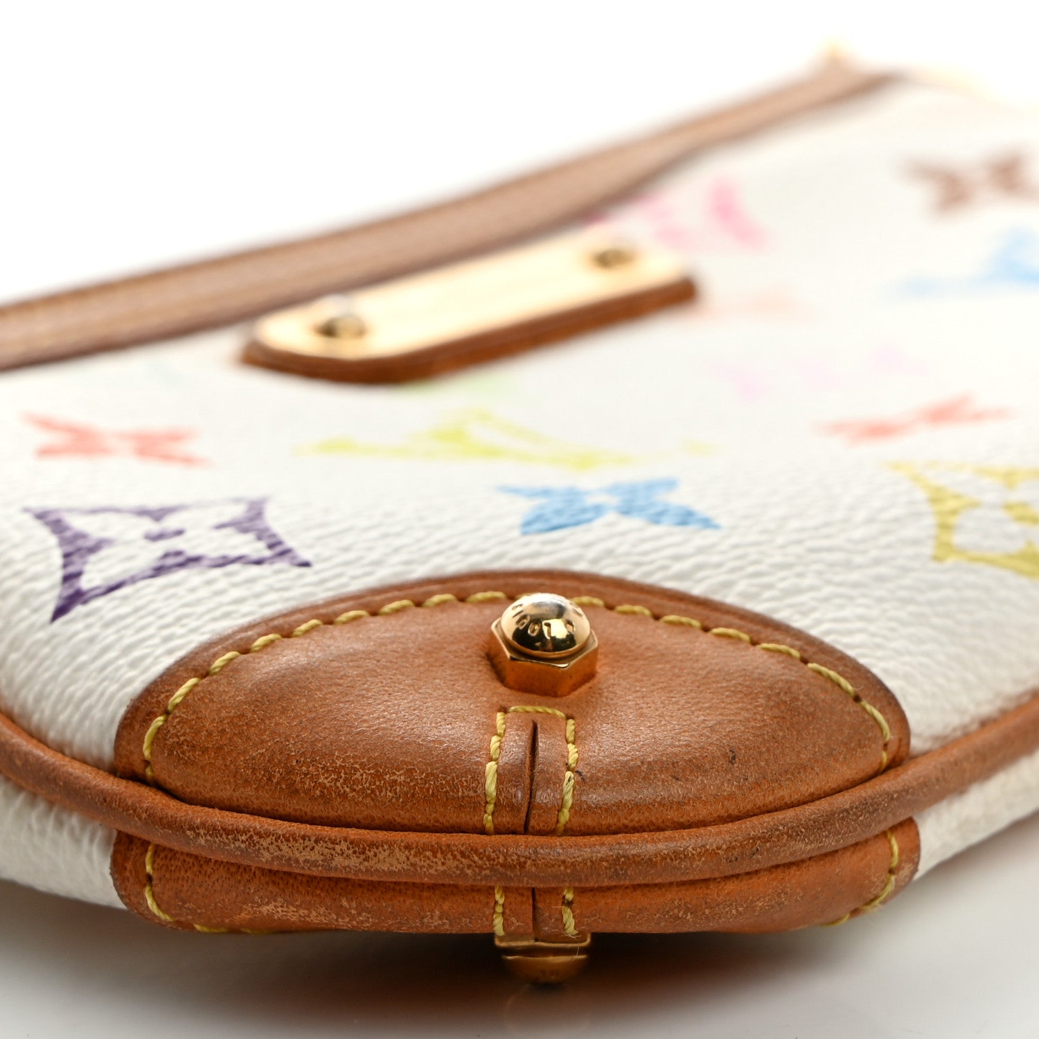 Louis Vuitton Monogram Multicolor Pochette Milla MM White 9 of 10