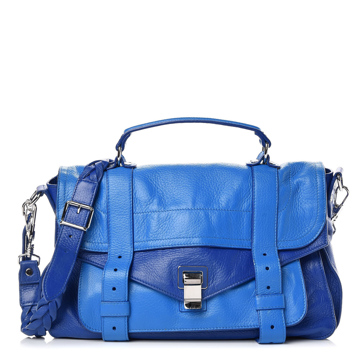 Grained Deerskin Medium Bicolor PS1 Satchel
