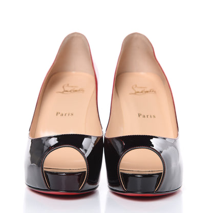 Christian Louboutin Patent Ombre New Very Prive 100 Pumps 40.5 Black Red 2 of 9