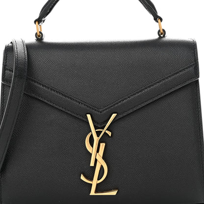 Saint Laurent Grain de Poudre Mini Classic Monogram Cassandra Top Handle Black 7 of 9