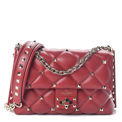 Valentino Garavani Nappa Candystud Crossbody Red 1 of 8