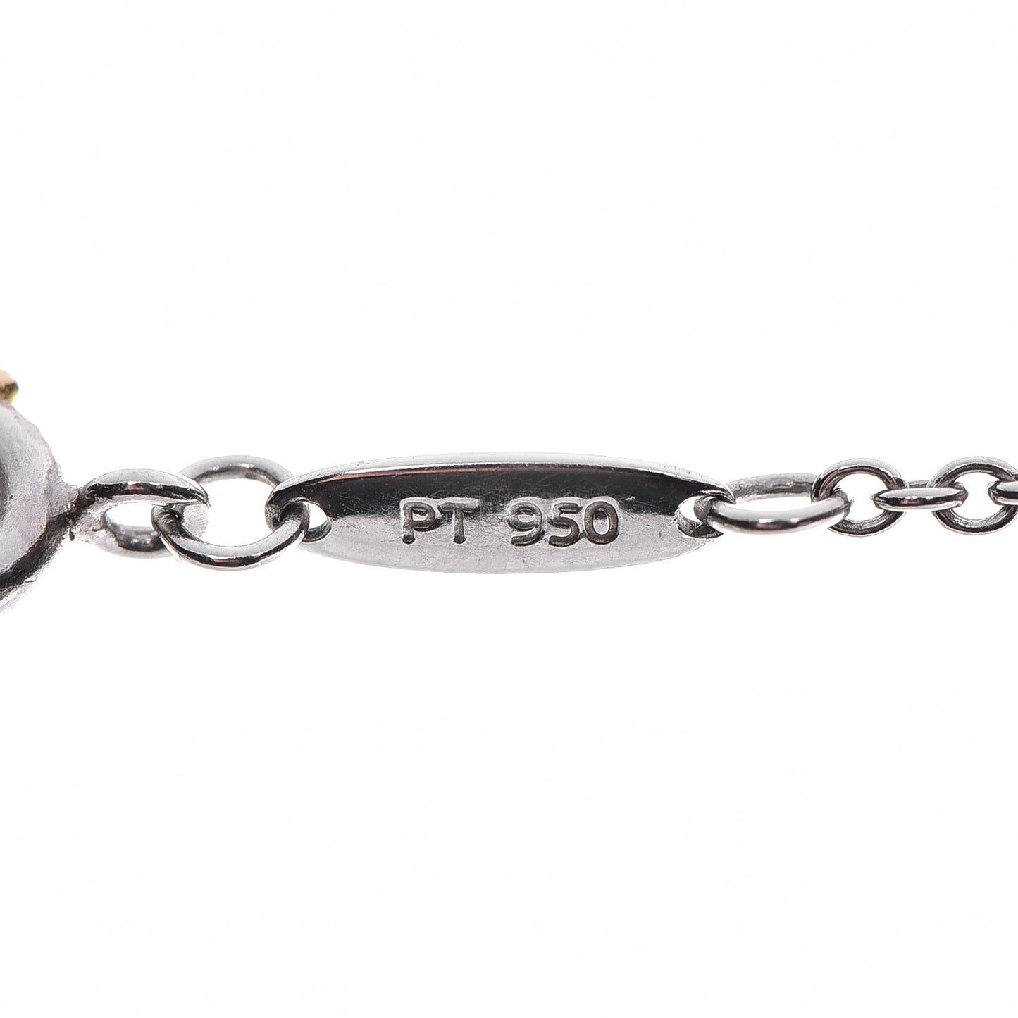 Platinum Rock Crystal Elsa Peretti Disc Pendant Necklace