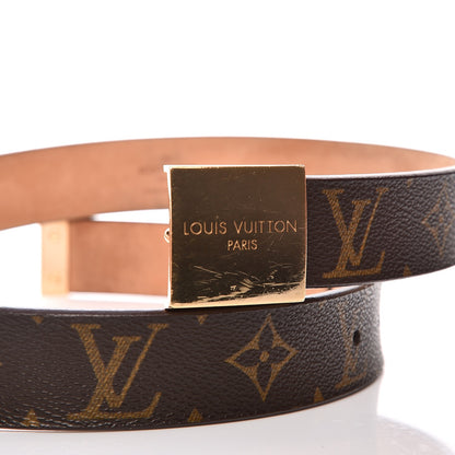 Louis Vuitton Monogram Ceinture Belt Gold Buckle 85 34 8 of 8