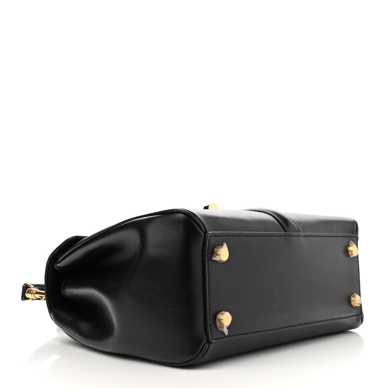 Celine Satinated Calfskin Small 16 Top Handle Bag Black 4 of 14