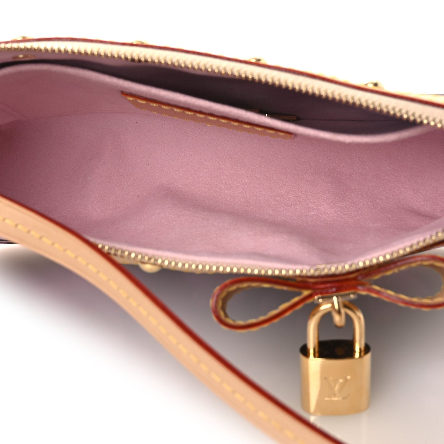 LV X TM Monogram Cherry Blossom Pochette Accessories Sakura Brown