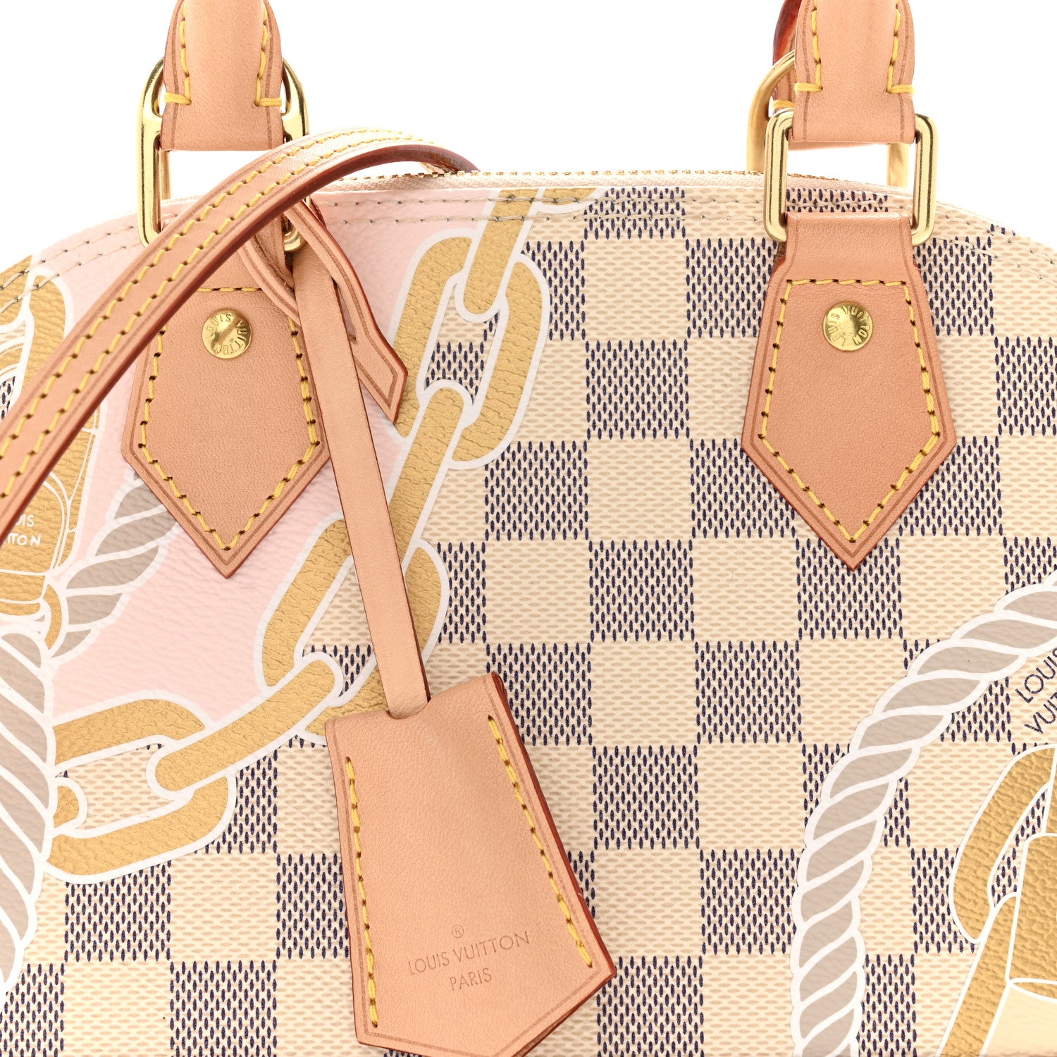 Louis Vuitton Damier Azur Nautical Alma BB 7 of 10
