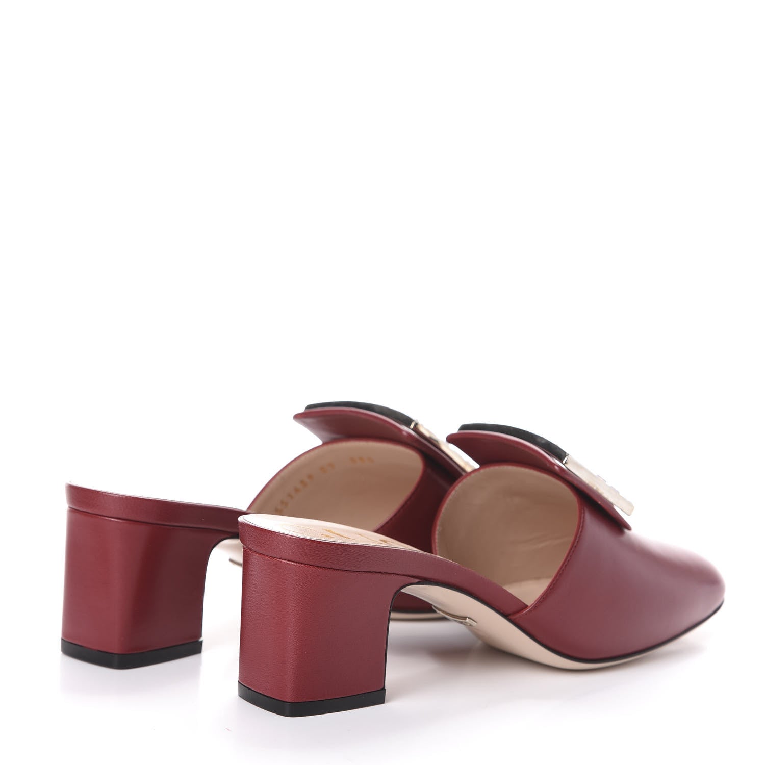 Gucci Malaga Kid Crystal Square G Madelyn Mules 37 Romantic Cerise 4 of 7