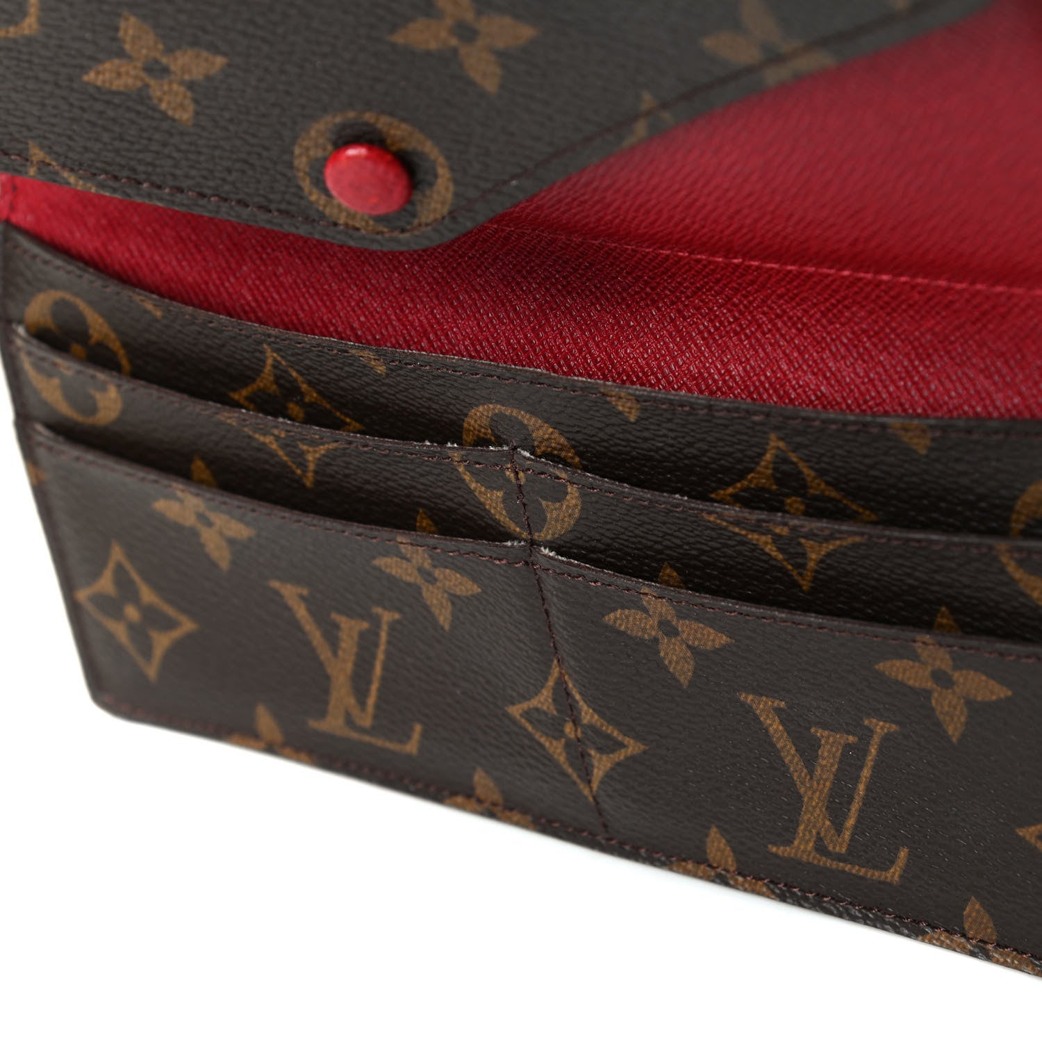 Louis Vuitton Monogram Josephine Wallet Red 7 of 8