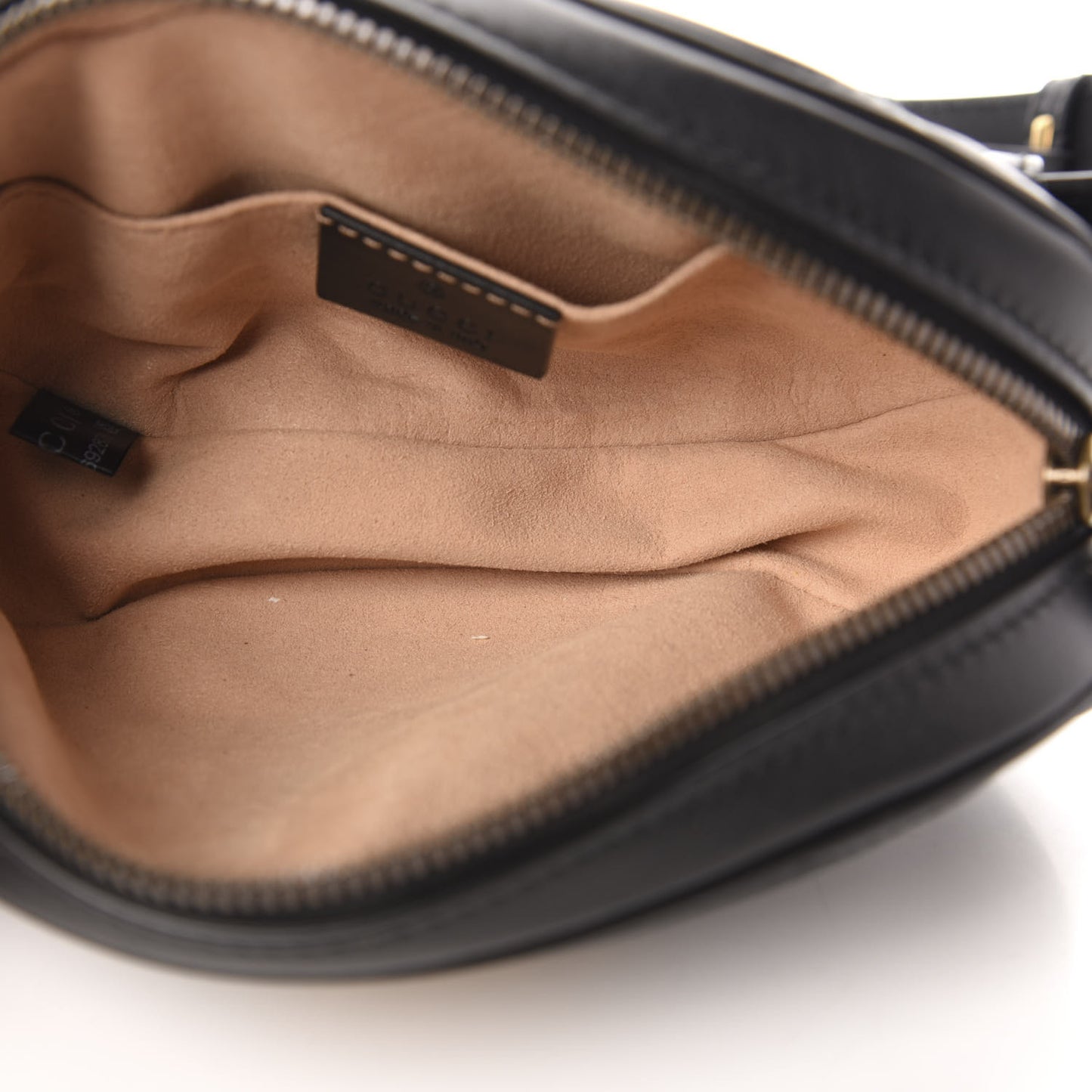 Calfskin Matelasse GG Marmont Belt Bag 85 34 Black