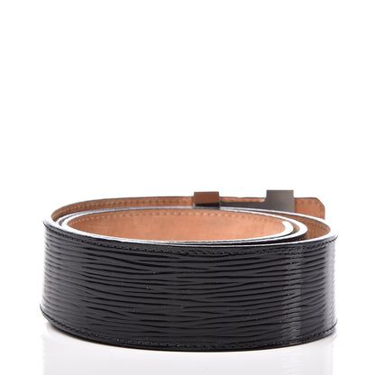 Louis Vuitton Epi Electric 40mm LV Initiales Belt 85 34 Black 3 of 10