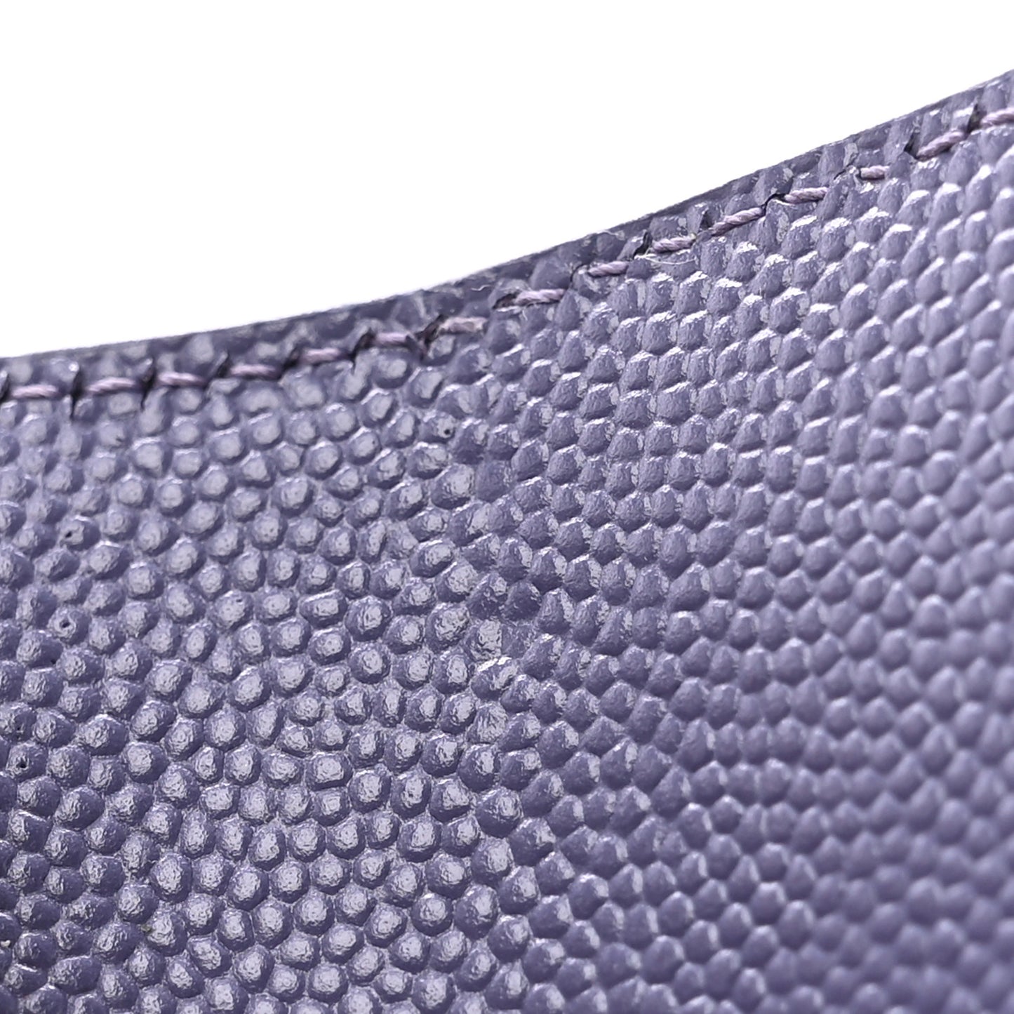 Grain De Poudre Mixed Matelasse Triquilt Monogram Compact Tri Fold Wallet Dark Wisteria