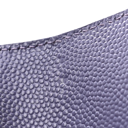 Saint Laurent Grain De Poudre Mixed Matelasse Triquilt Monogram Compact Tri Fold Wallet Dark Wisteria 8 of 9