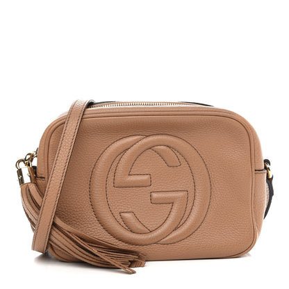 Gucci Pebbled Calfskin Small Soho Disco Bag Camelia 1 of 9