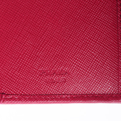 Prada Saffiano Metal Wallet Ibisco 8 of 10
