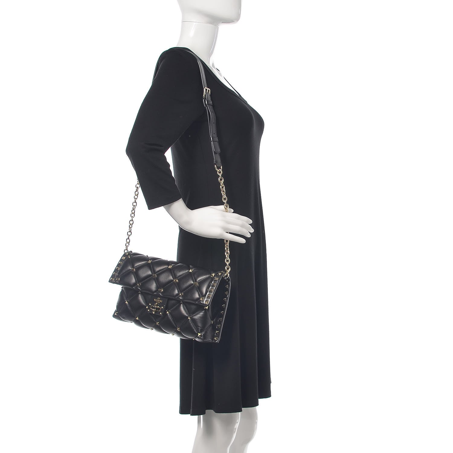Valentino Garavani Nappa Candystud Crossbody Black 2 of 11