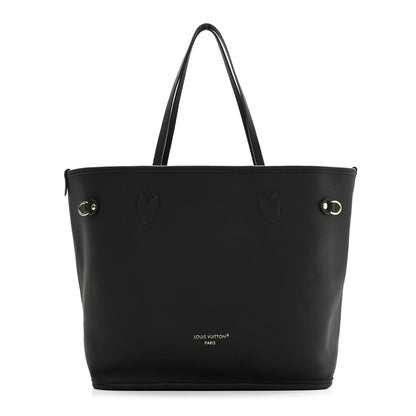 Louis Vuitton Monogram Calfskin Neo Neverfull Inside Out MM Black 3 of 16