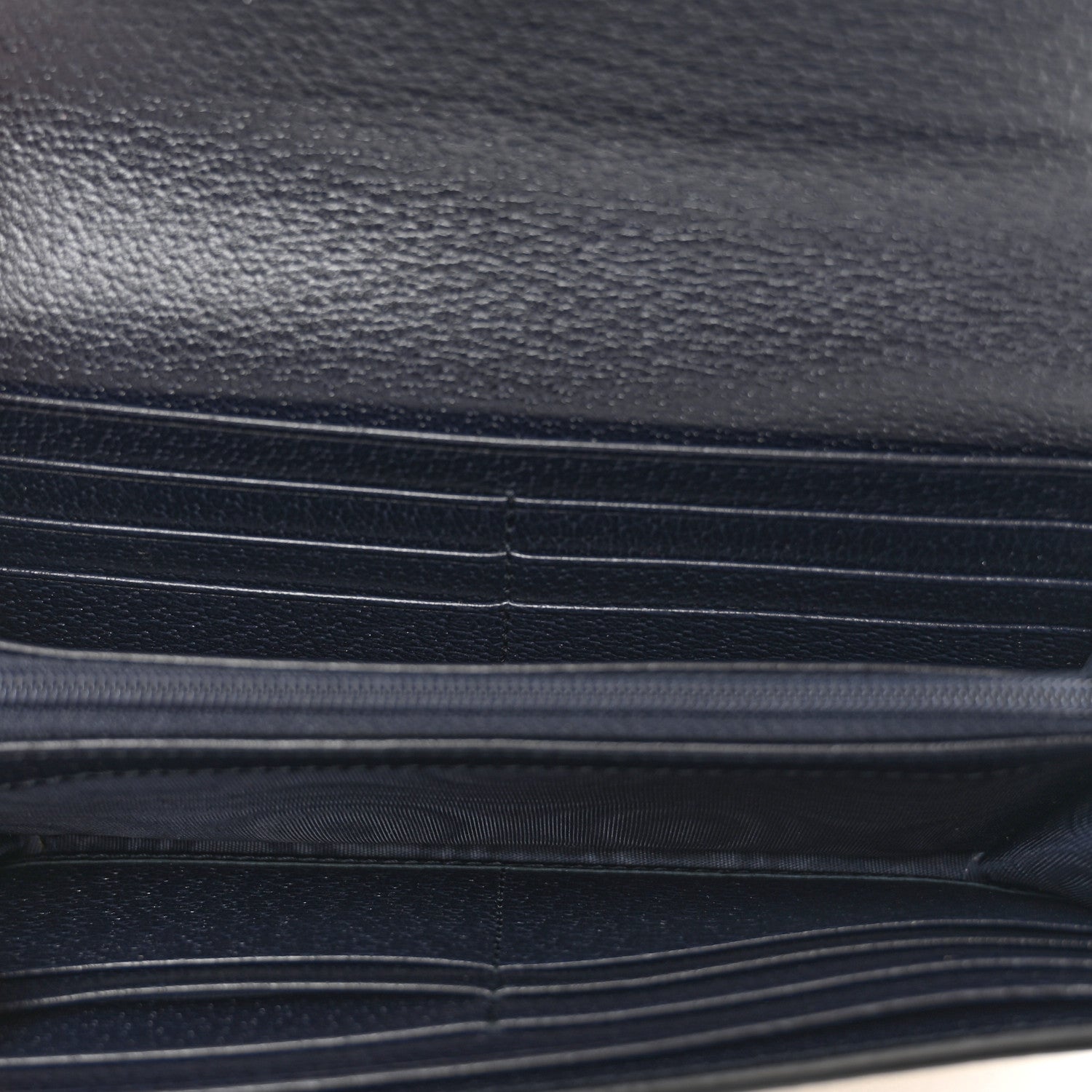Gucci GG Supreme Monogram Textured Calfskin Web Ophidia Continental Wallet Beige Blue 5 of 7