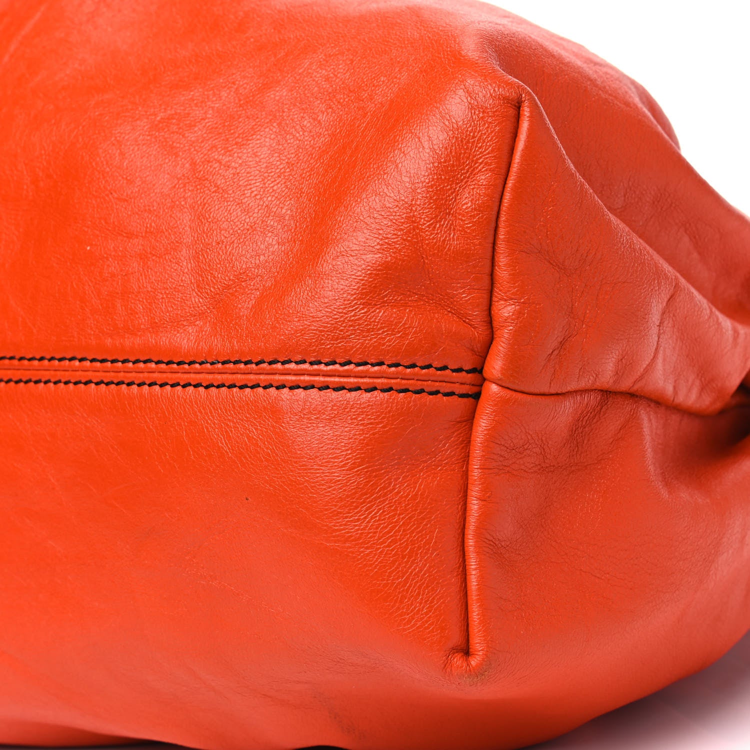 Fendi Calfskin Large Chef Shopper Tote Orange 6 of 12