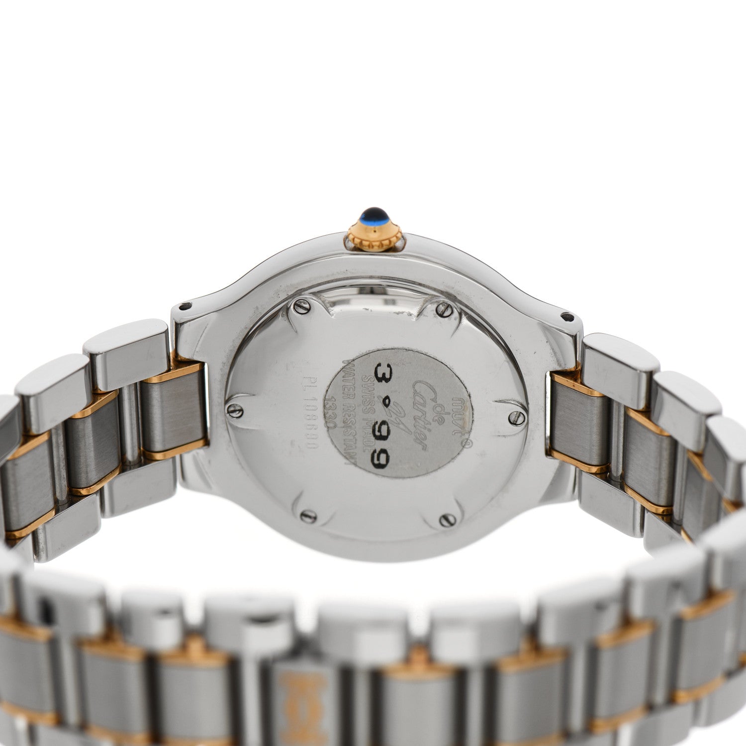 Cartier Stainless Steel 18K Yellow Gold 31mm Must De 21 Quartz Watch 4 of 5