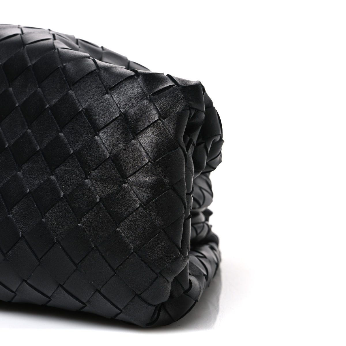 Nappa Maxi Intreccio The Pouch Oversized Clutch Black