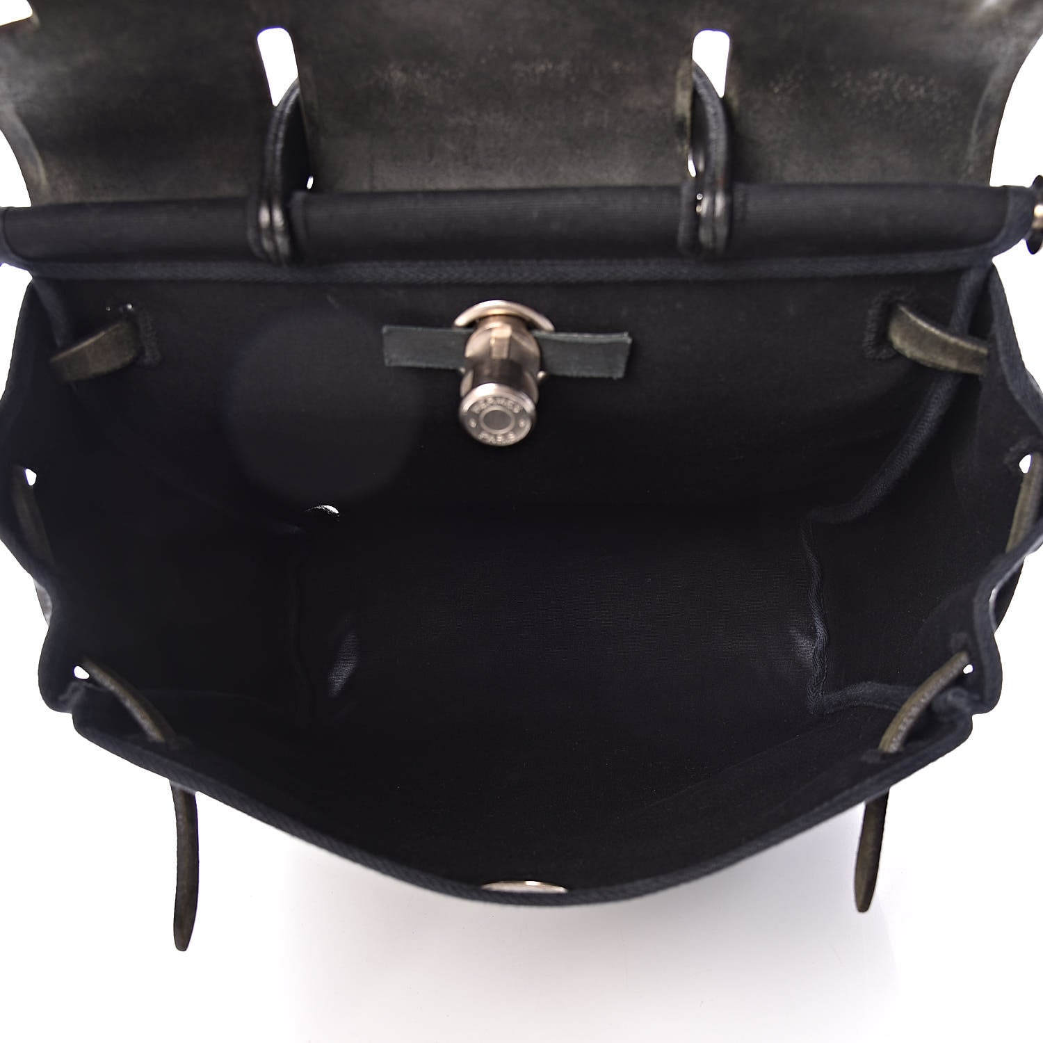 Hermes Military Toile Vache Hunter Herbag PM 31 Black 13 of 24