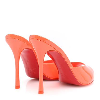 Christian Louboutin Patent Me Dolly 100 Sandals 37 Fluo Orange 4 of 7