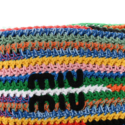 Miu Miu Fabric Crochet Pouch Multicolor 8 of 11