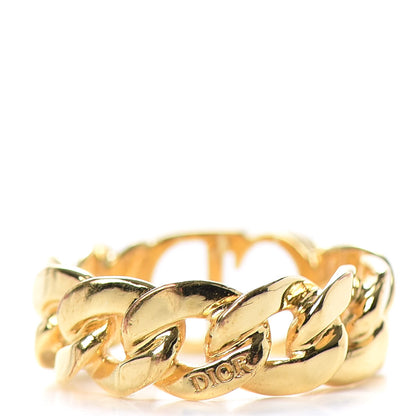 Christian Dior Metal Danseuse Etoile Chain Ring S Gold 4 of 5