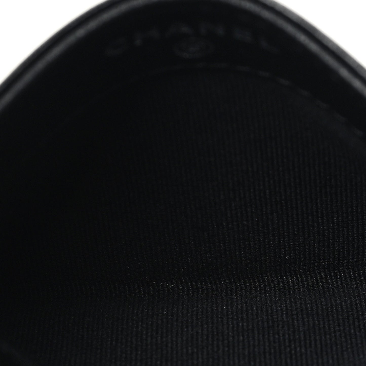 Pearly Lambskin Quilted Card Holder So Black