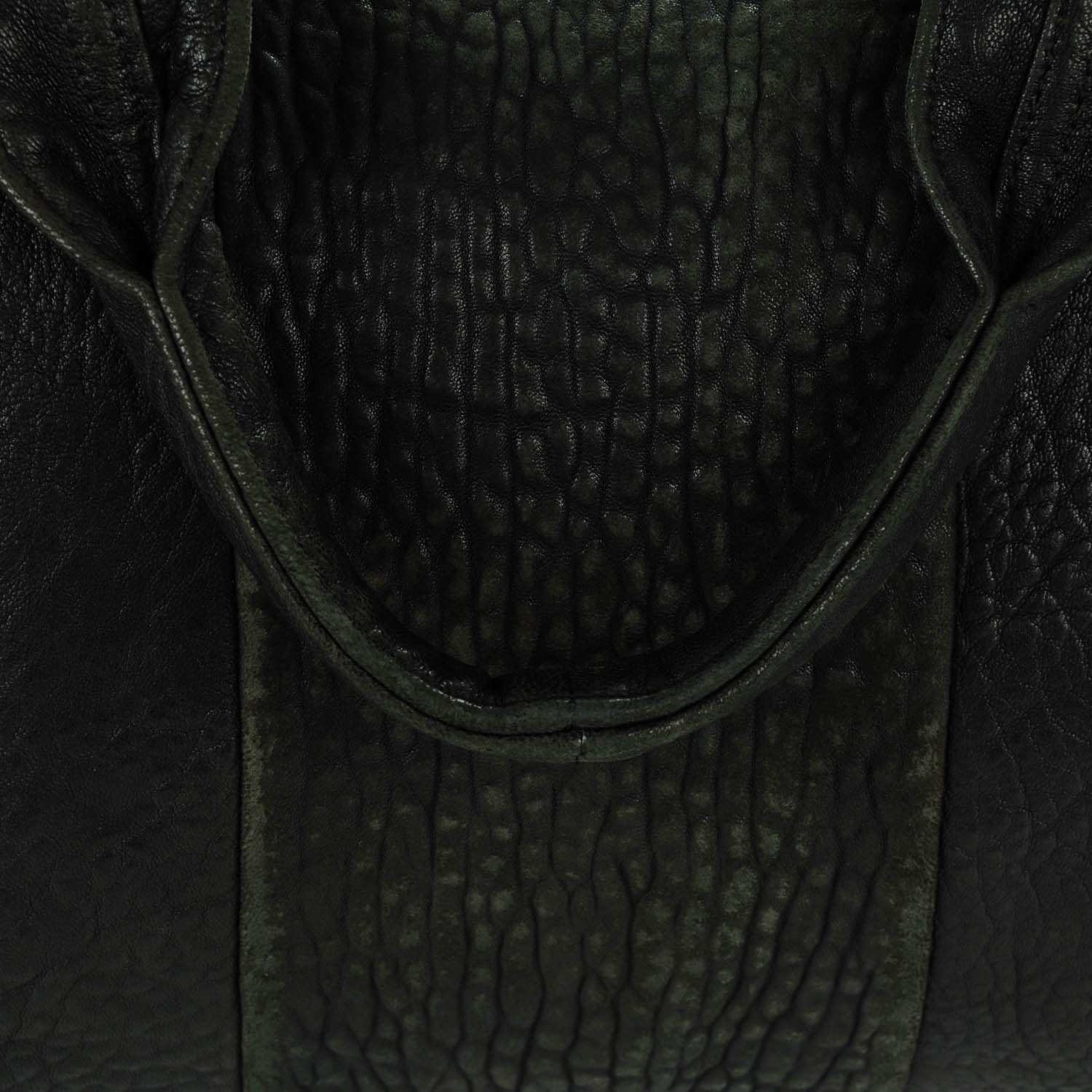 Alexander Wang Pebbled Lambskin Rocco Duffel Black Pale Gold Hardware 12 of 14
