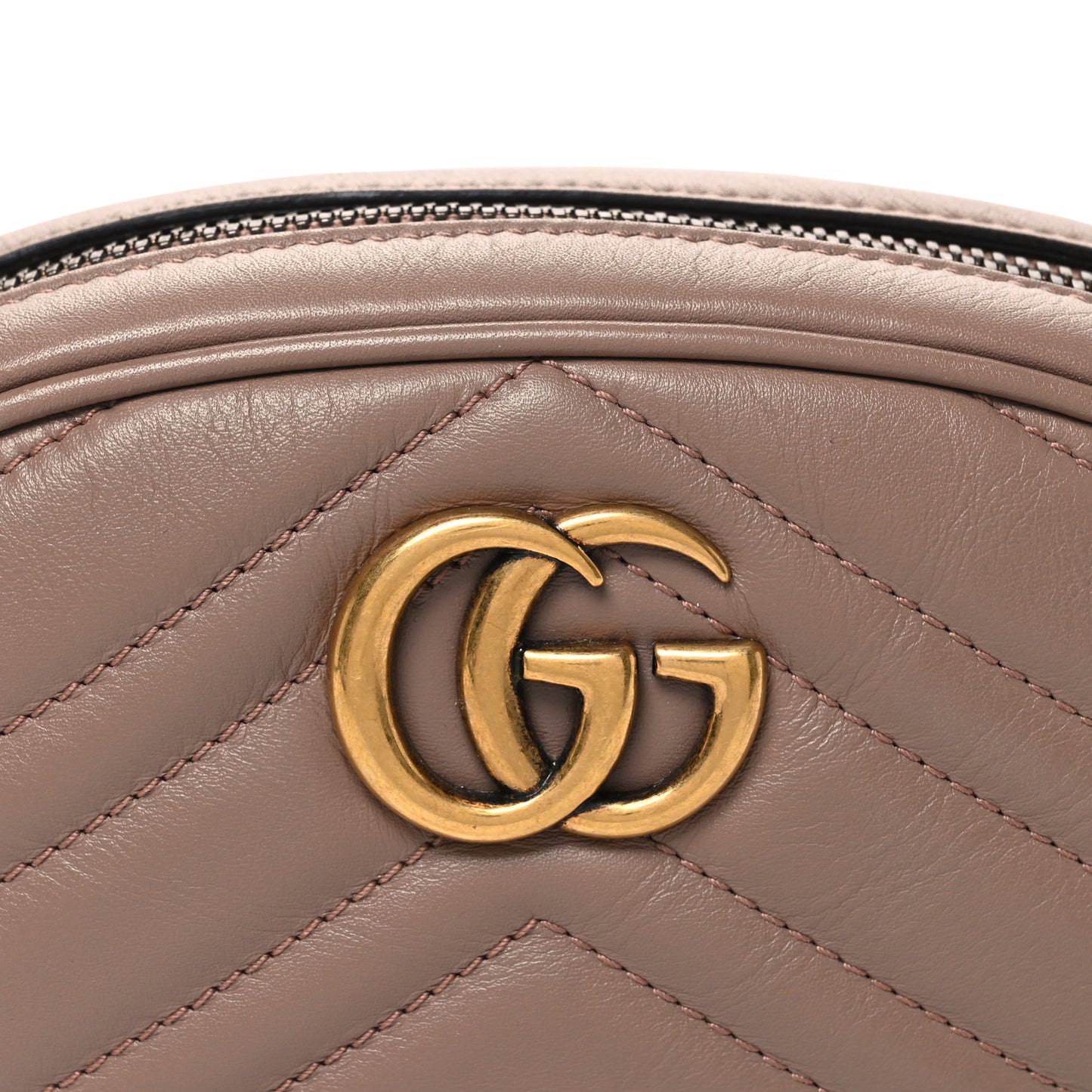 Calfskin Matelasse GG Marmont Belt Bag 105 42 Porcelain Rose