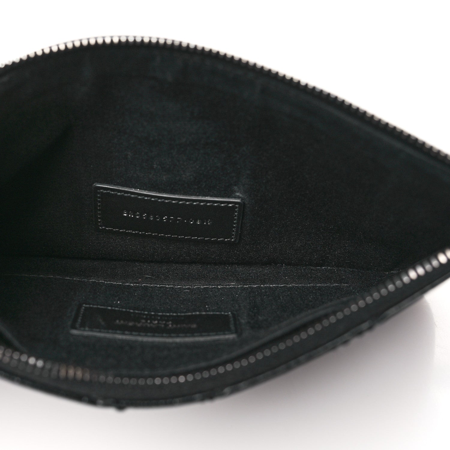 Saint Laurent Crinkled Calfskin Matelasse Monogram Niki Bill Pouch Black 5 of 8