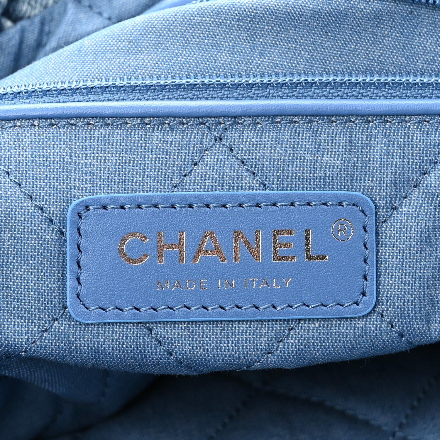 Chanel Denim Quilted Small Chanel 22 Blue 7 of 11