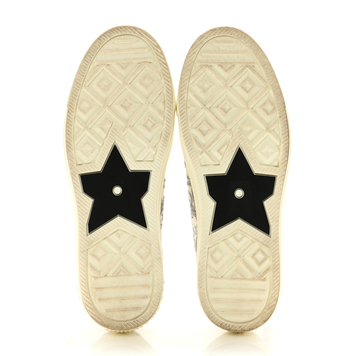 Canvas Oblique Walk'N'Dior Low Top Sneakers 38 Grey Stone